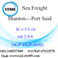 Shantou Porto Mar transporte de mercadorias para Port Said